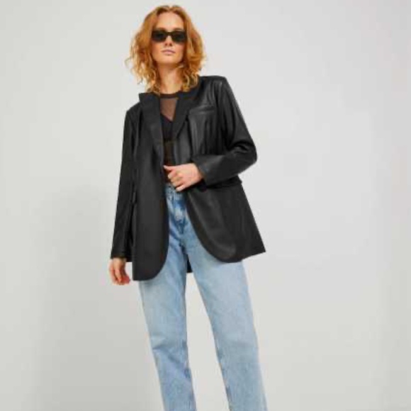 JJXX Mary Faux Leather Blazer/Jacket - Picture 5 of 10